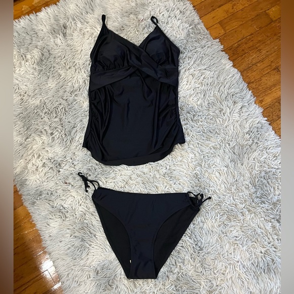 Summer Mae maternity black tankini - Picture 4 of 7